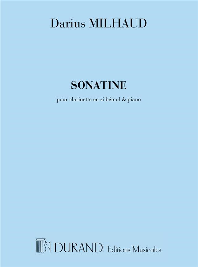 Milhaud: Sonatine for Clarinet published by Durand